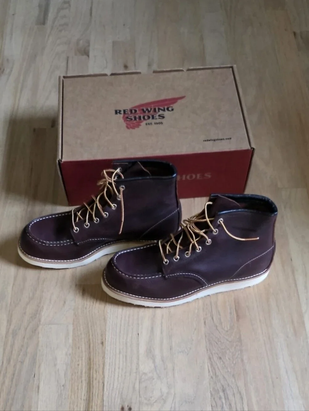 BNIB Red Wing 8138 Classic Moc Toe Boots Briar Oil Slick Leather Men's 9.5